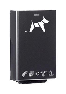 Canine hygiene bag dispenser black