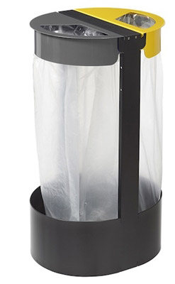 Bin bag holder yellow and gray nightstand premium