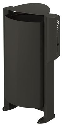 Rossignol 100L anthracite canine terminal bin