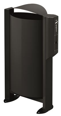 Rossignol 60L manganese grey dog waste bin