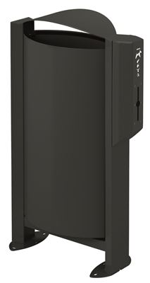 Rossignol 60L anthracite canine terminal trash can