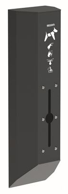 Rossignol anthracite wall-mounted dog hygiene dispenser