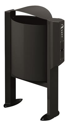 Rossignol 40L manganese grey dog waste bin