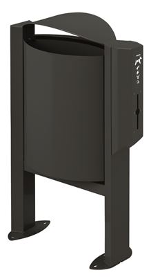 Rossignol 40L anthracite dog waste bin
