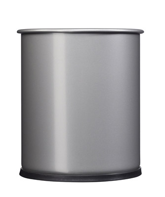 Wastebasket 8L gray metal nightingale