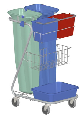 Cleaning material Z Service Cart Product selective sorting