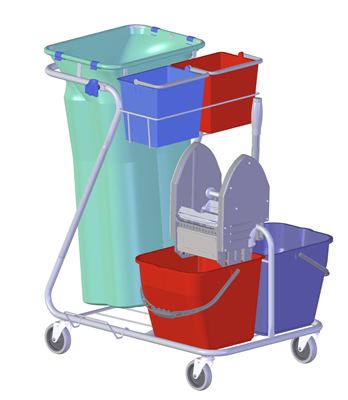 Cleaning trolley washing rilsan Dit