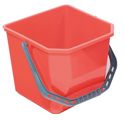 Household bucket truck 17 liters red