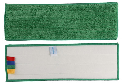 Microfibre mop green Velcro floor 44 x 14