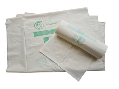 Biodegradable waste bin 130 liters packages of 100