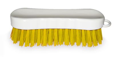 Yellow hand food brush