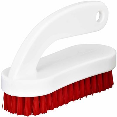 Red Food Grip Nail Brush