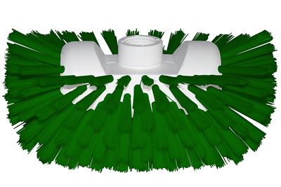 Green food tank brush