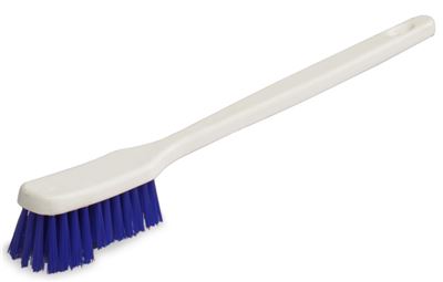 Blue food container brush