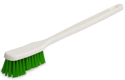 Green food container brush