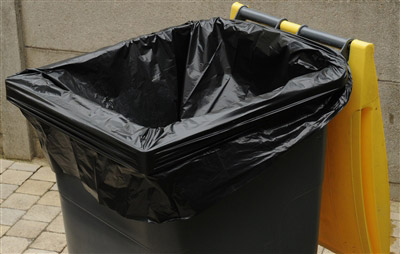 Reinforced black 50 liter garbage bag - Voussert