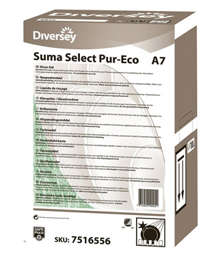 Suma Select A7 Pure Eco-Safe liquid rinse dishwasher pack 10 L