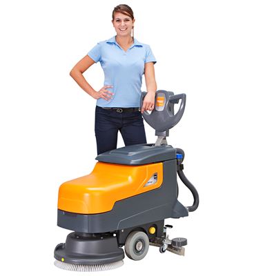 Used Taski Swingo 455 BMS battery scrubber dryer