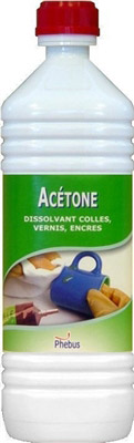 Acetone 1 liter bottle
