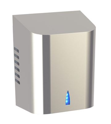 Hand dryer air pulse copt air heated stainless steel
