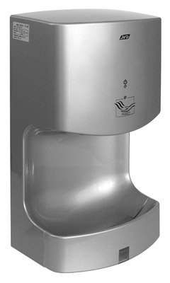 Hand dryer electric air pulse Airwave JVD gray