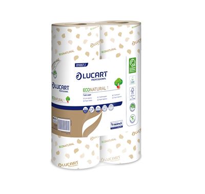 Lucart 170-sheet, 2-ply toilet paper roll, 72 sheets per pack