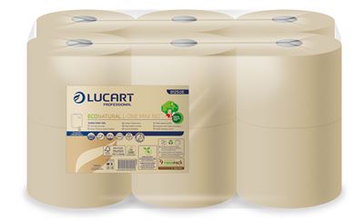 Natural ecological toilet paper Lucart L 180 One mini package 12