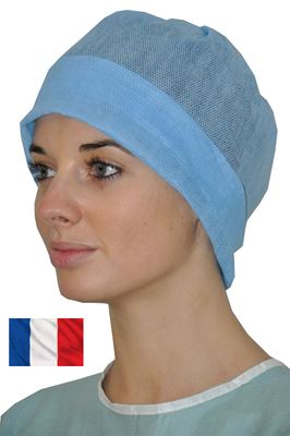 Disposable cap blue surgeon 100