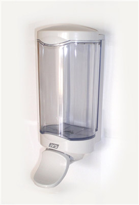 JVD 1L crystal II soap and hydroalcoholic gel dispenser