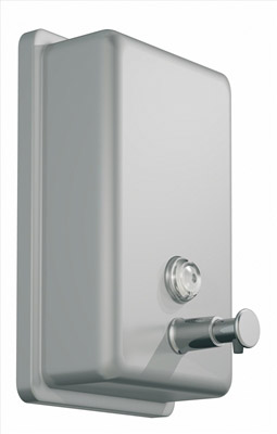 Liquid soap dispenser brushed stainless steel 850 ml