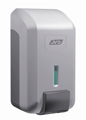 JVD Cleanline gray soap and gel dispenser