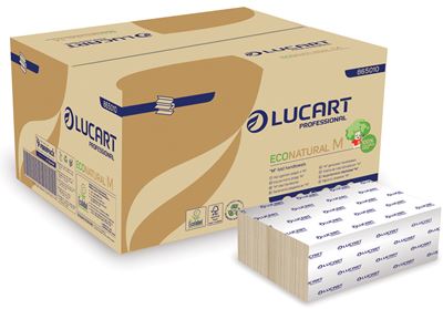 Folding hand towel M Ecolabel Econatural Lucart package 3000