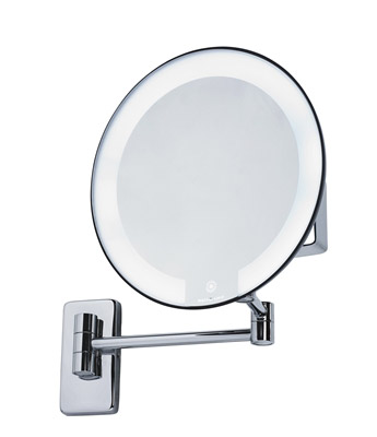 bright round magnifying mirror JVD black cosmos