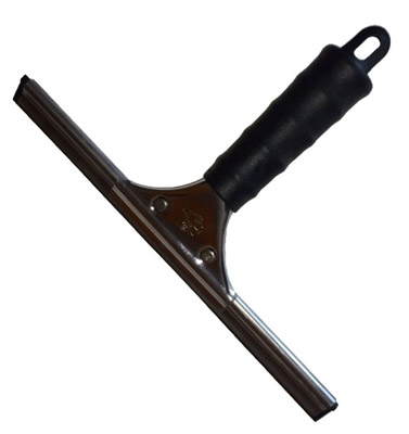 Stainless steel window squeegee 25 cm