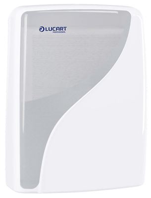 Identity white folded hand towel dispenser
