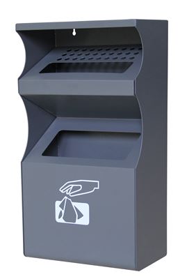 5L Outdoor Wall-Mounted Ashtray Bin