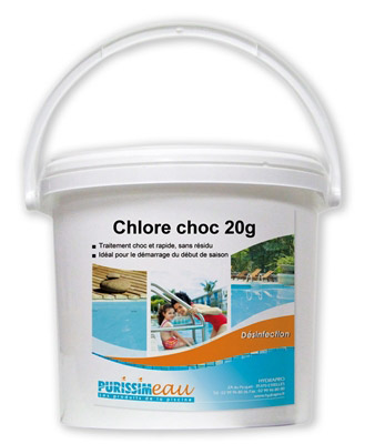 Chlorine shock granule professional swimming pool bucket 10 kg