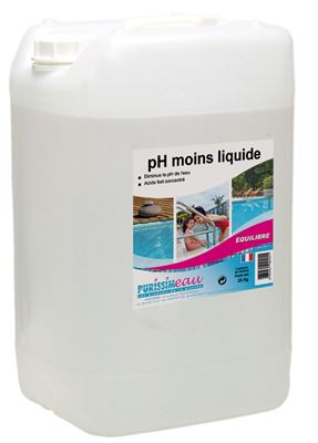 pH less pH minus liquid product pool 25 kg