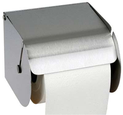 Toilet paper roll dispenser stainless steel satin JVD