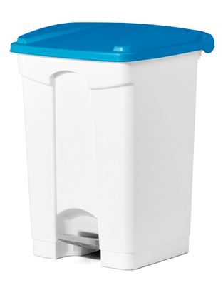 Kitchen trash HACCP 45 L blue pedal