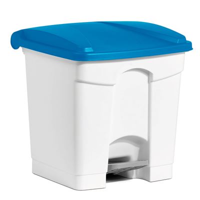 HACCP kitchen waste bin 30 L blue pedal