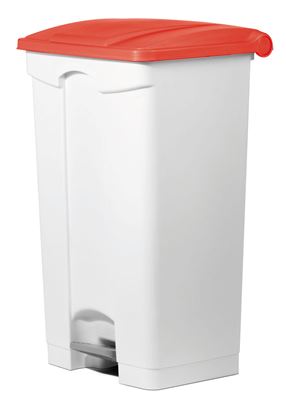 Kitchen trash HACCP 90 L red pedal