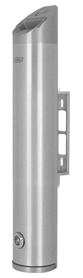 Exterior wall ashtray JVD brushed aluminum 2.4L