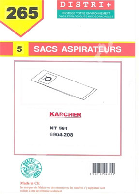 Karcher vacuum bag NT561/611 6904 208 T45 / T55 1/1