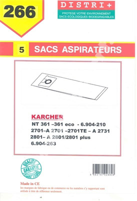 Karcher vacuum bag NT351 NT360ECO / 36136BS / ECONT6612701 / 2721
