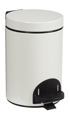 Pedal bin Rossignol 3L white sanelia