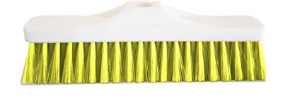 Food broom HACCP yellow 37,5cm flexible