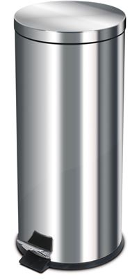 Pedal bin 30L stainless steel