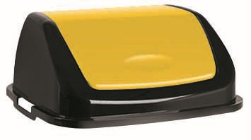 trash lid 50L Rossignol yellow clap