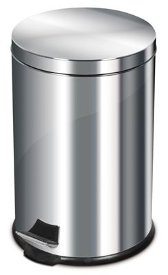 Pedal bin 20 L stainless steel